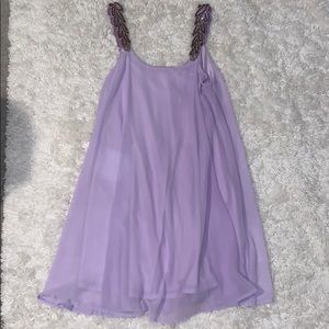 Purple flowy dress